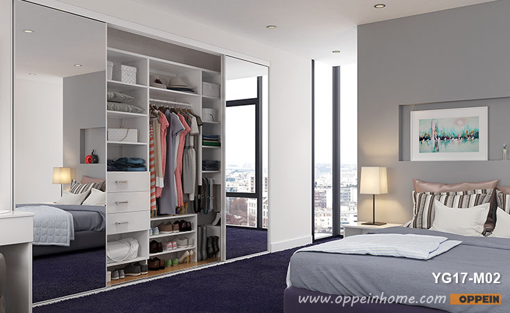 Australian Style Melamine Sliding Wardrobe YG17-M02