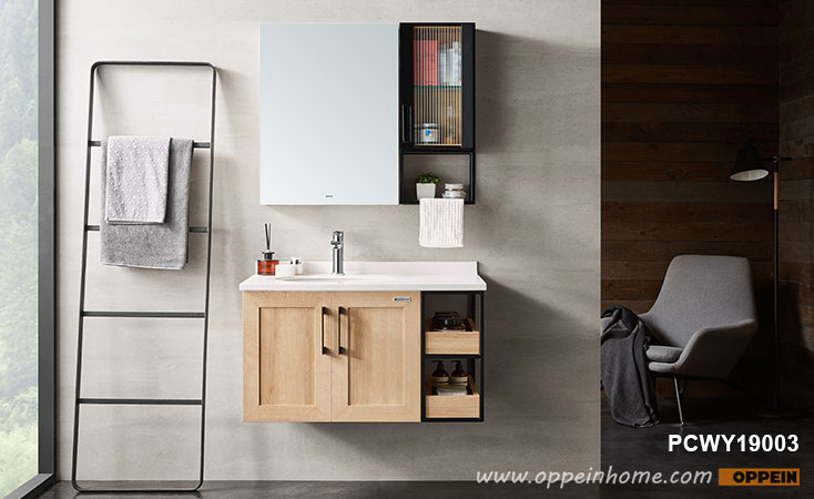 Big Storage Modern Mirror Bathroom Cabinet PCWY19003