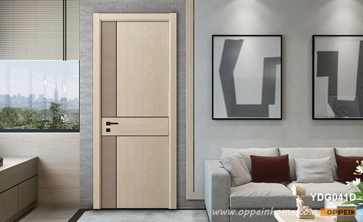 Fashion Series Wood Grain Melamine Hinged Door YDG041D