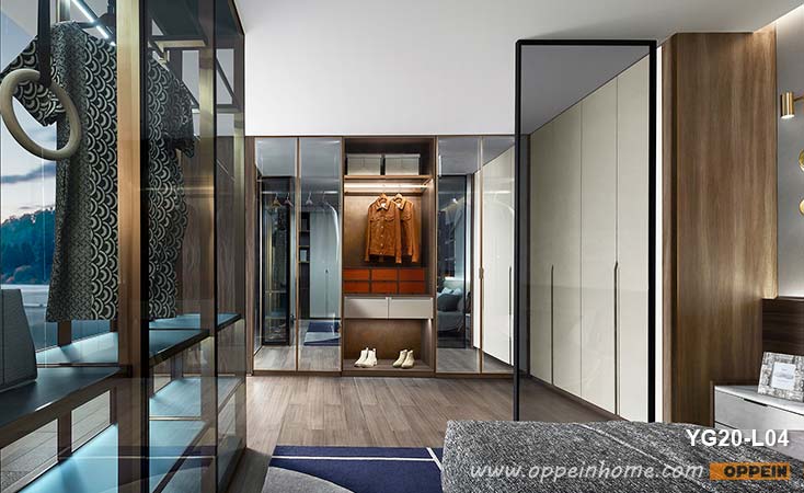 Luxury Lacquer Built-in Hinged Wardrobe YG20-L04