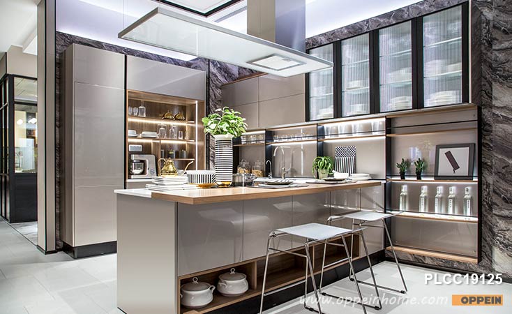 Modern Minimalism Handless Kitchen With Island PLCC19125