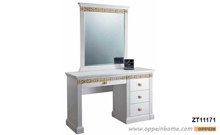 OPPEIN White Gloss Lacquer Dressers ZT11171